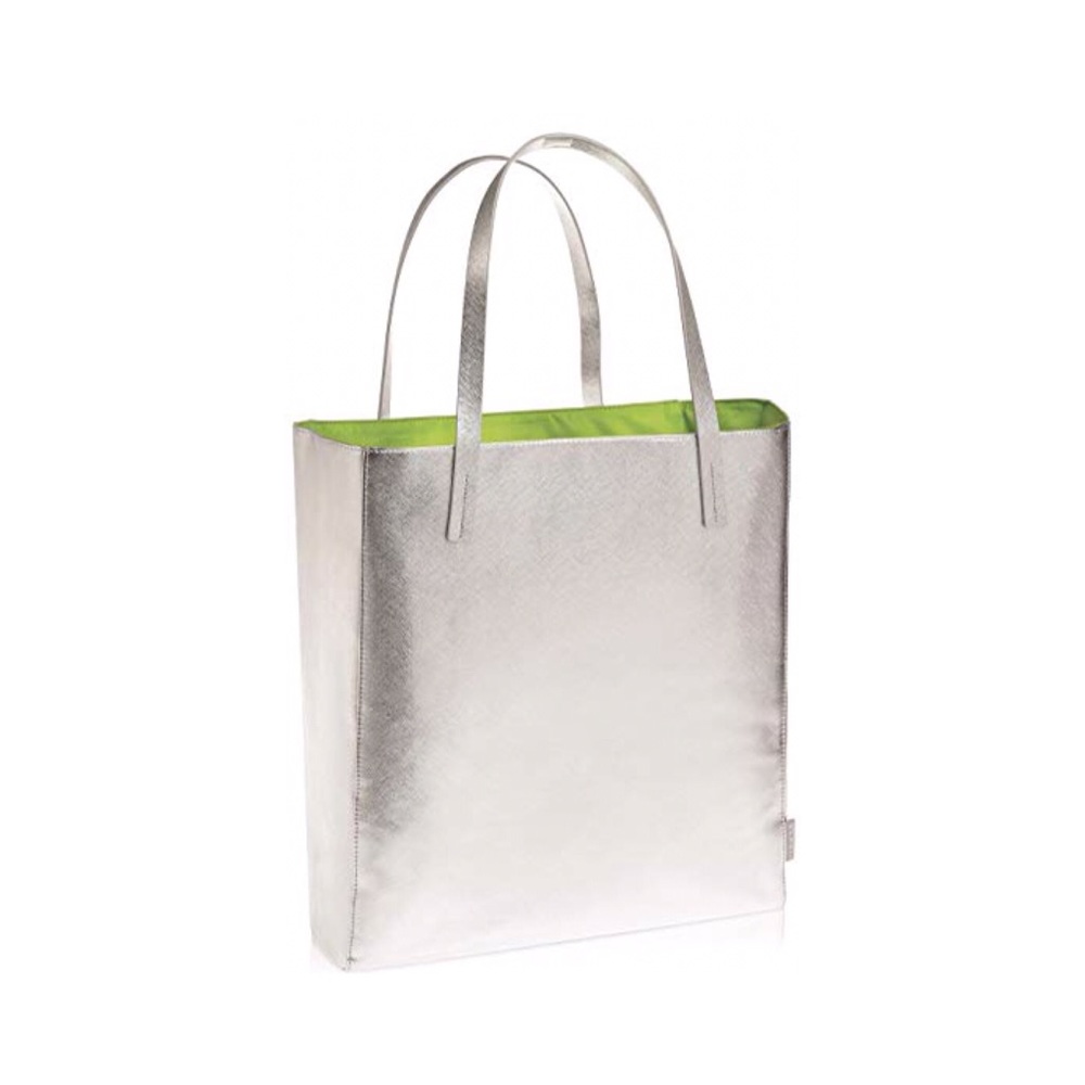 New Clinique silver Tote